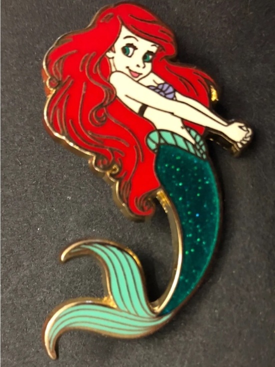 Disney Jewelry - 2012 Disney Little Mermaid Ariel Metal Lapel Pin with Back EUC glitter